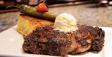 Steak and Cornbread