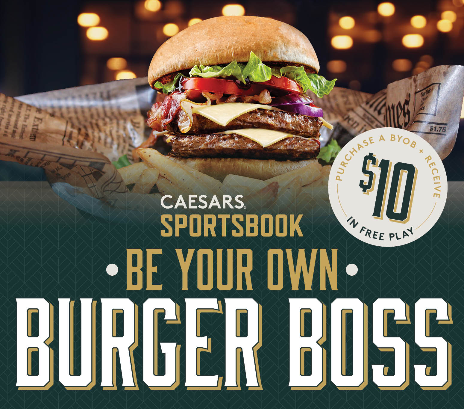 BE YOUR OWN BURGER BOSS