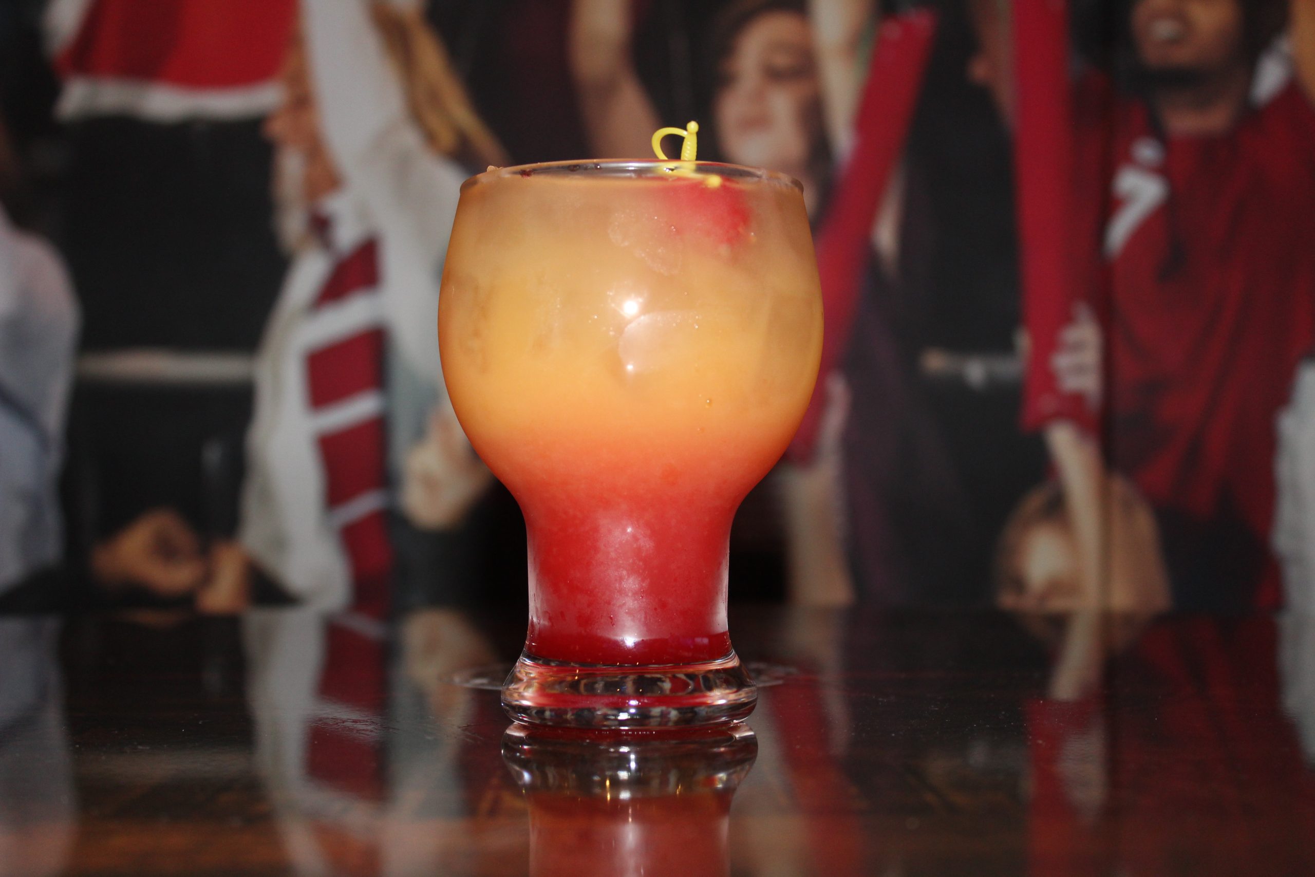 Celebrate your team spirit this football season with a citrusy Kansas City themed drink. 