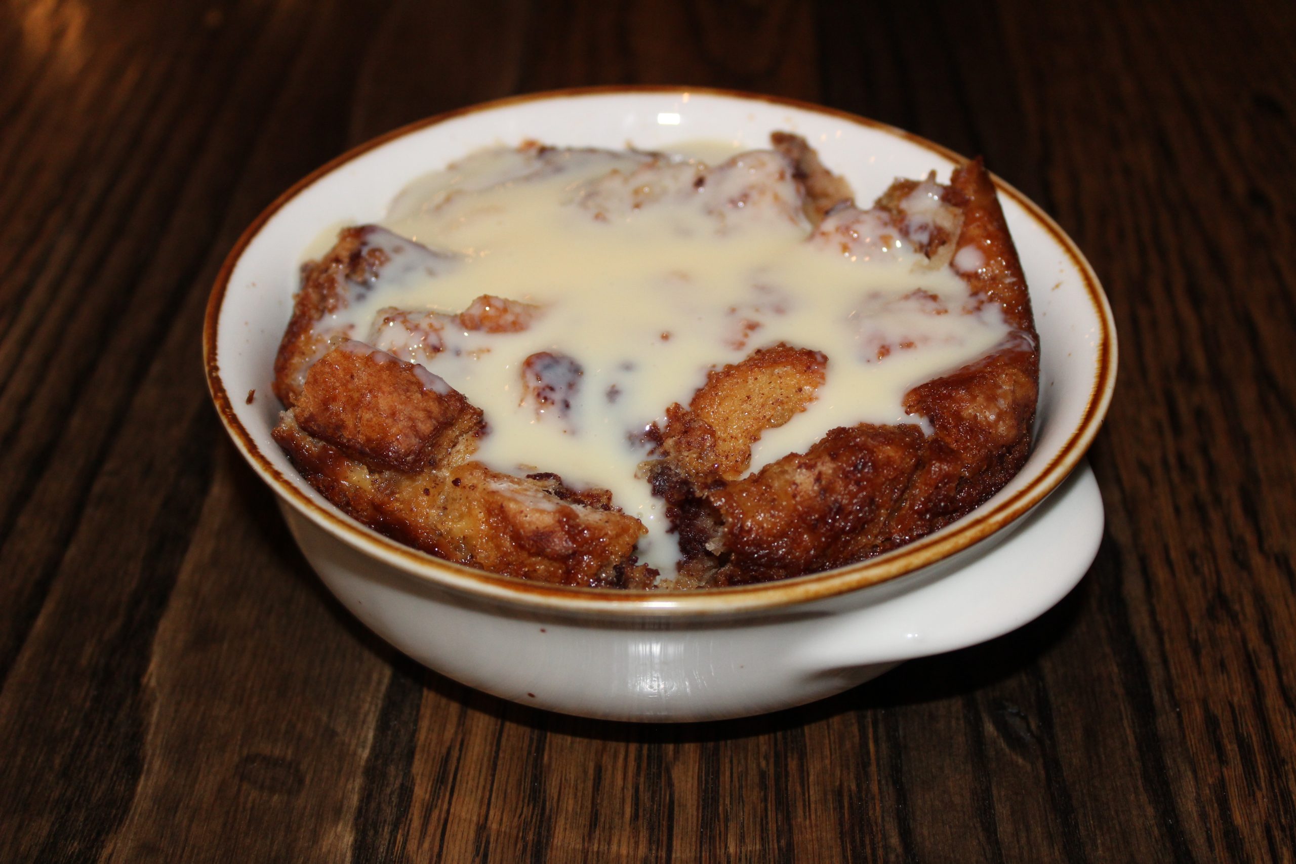 Bread pudding with Whiskey sauce – 6.99

