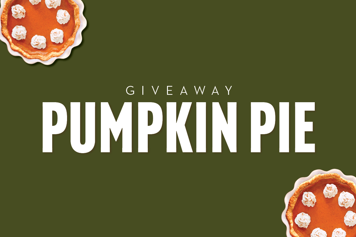Pumpkin Pie Giveaway