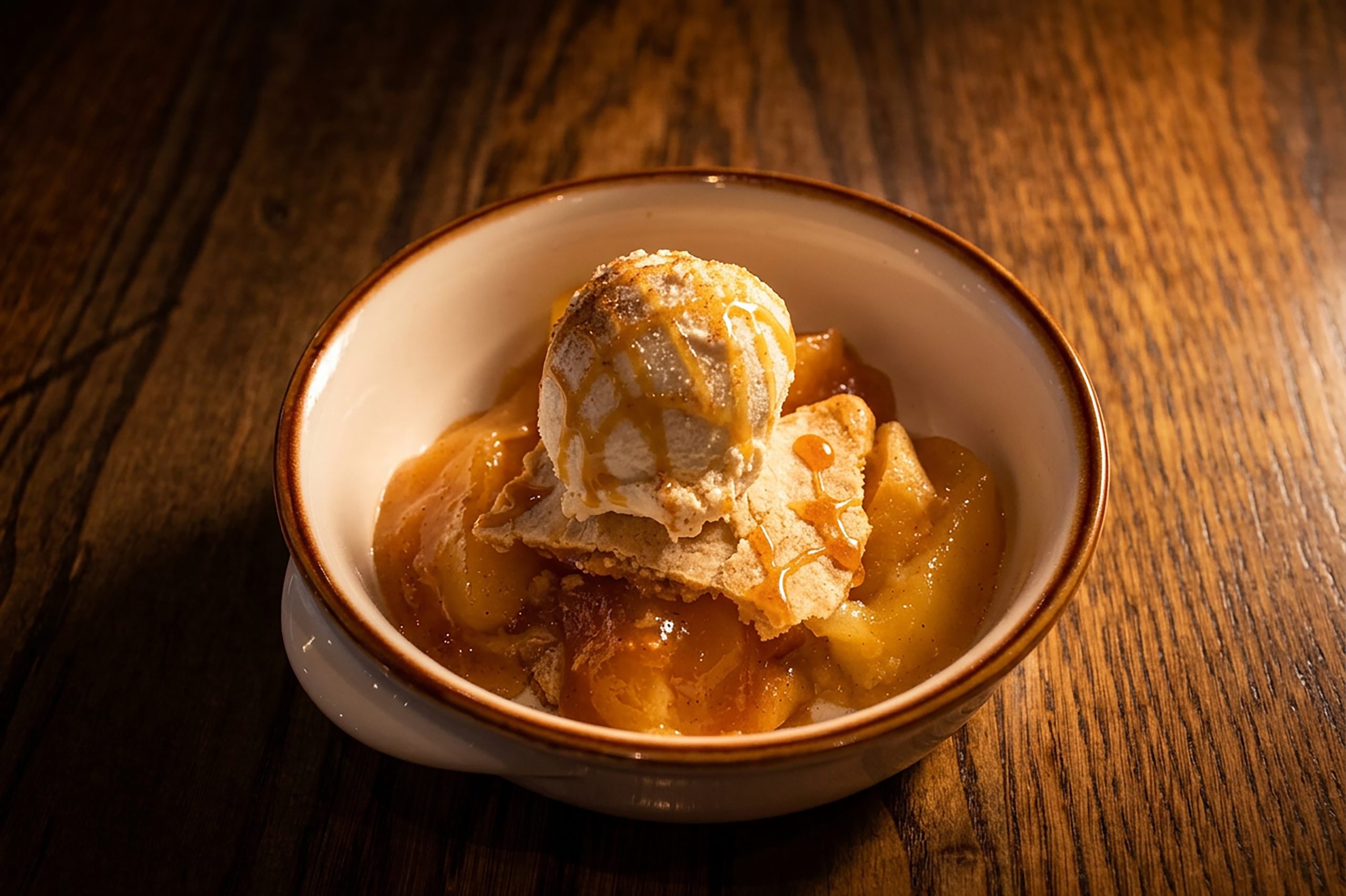 Apple Cobbler à la Mode