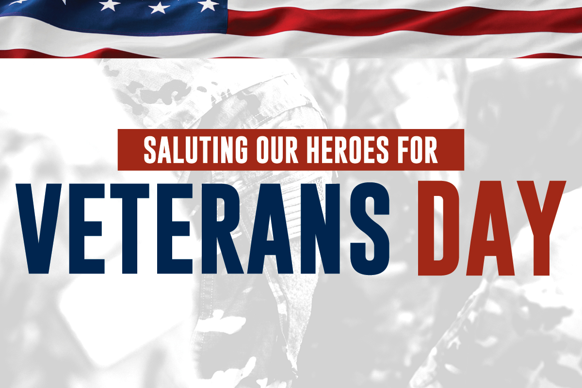 Saluting our heros for Veterans Day